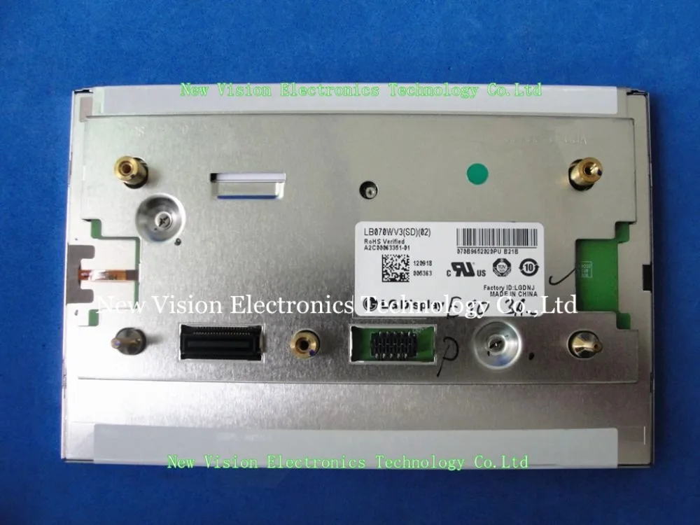 LB070WV3(SD)(02) LB070WV3 SD02 оригинальный A + качественный 7 дюймовый автомобильный GPS дисплей