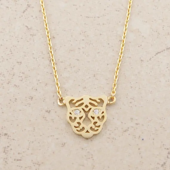 Ожерелье с подвеской в виде маргариток милое простое ожерелье тигра голова