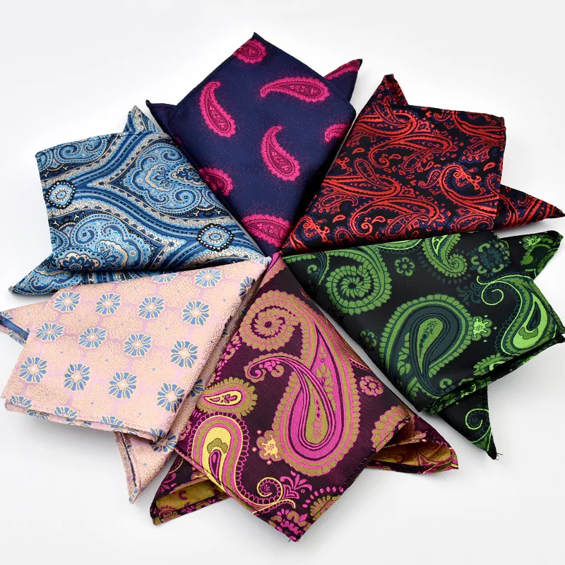 Платок мужской Карманный с цветочным принтом 25 х25 см|vintage hankies|pocket square handkerchiefmen pocket