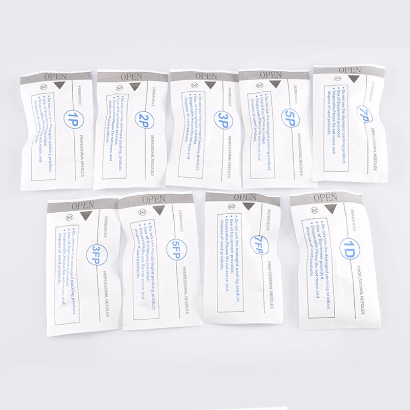 

50pcs 1R Tattoo cartridge Needles Disposable Sterilized for Permanent Makeup Needle Tip Eyebrow lip Micropigmentation Device pen