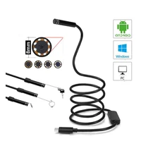 8mm 2 in 1 usb endoscope 720p hd snake tube and android borescope 3m usb endoscopio inspection micro camera for pc smart phone