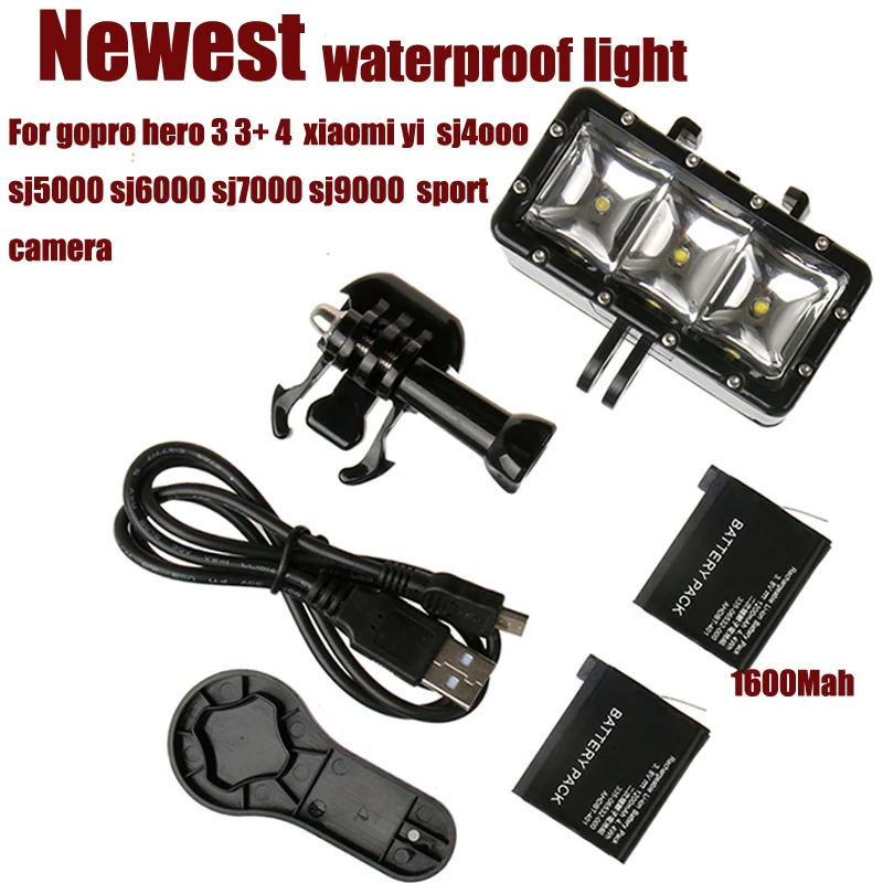 Водонепроницаемая светодиодная вспышка для видеосъемки подводная лампа