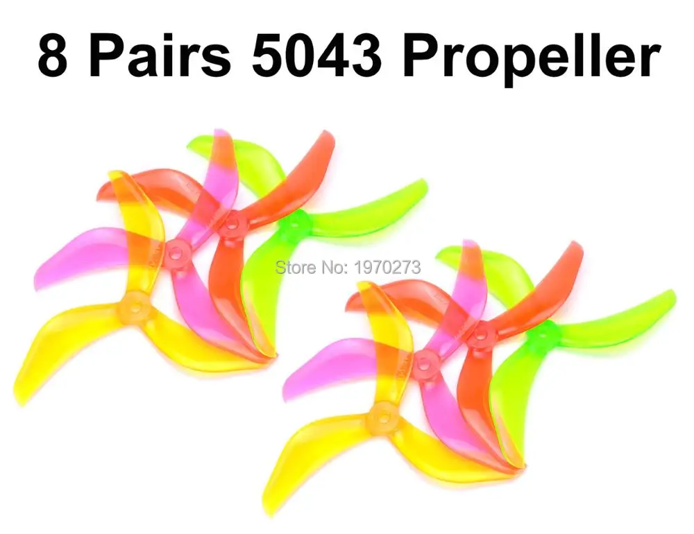 8 пар 5043 три лопасти Prop 3 Лопасти масляный резак пропеллер FPV гоночный