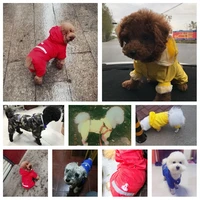 og raincoat puppy rain coat with hood reflective waterproof dog clothes soft breathable pet cat small dog rainwear xs 2xl