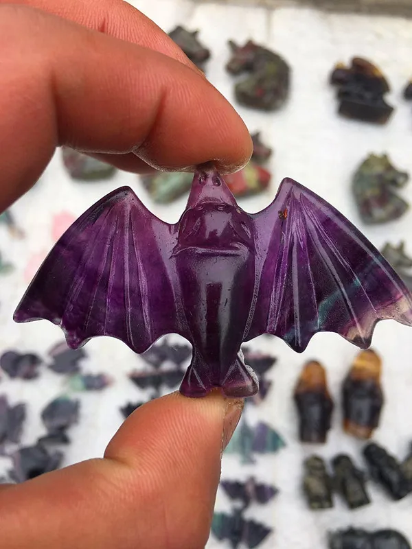 

Natural crystal animal fluorspar pippi monster