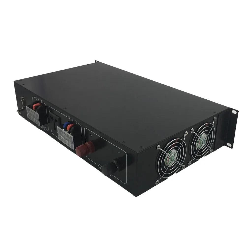 1" Rack Mount Telecom чистая синусоида инверторы 2000VA/2 kva 12 V/24 V/48 V to 120 V/220 V bypass