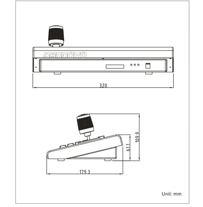 Контроллер клавиатуры DANNOVO джойстик RS485 RS422 RS232 Pelco P/D VISCA (DN KB002) бесплатная