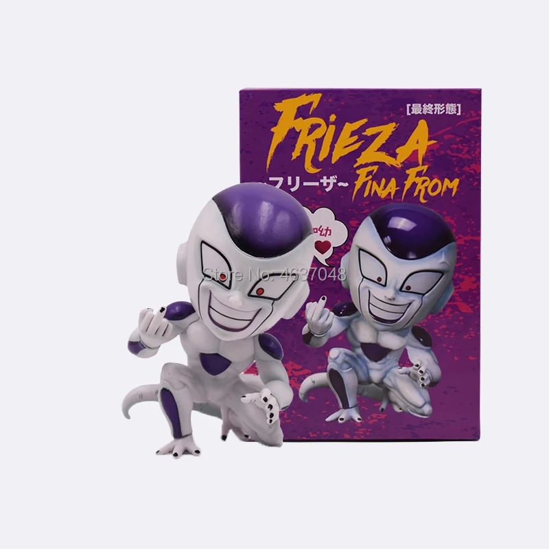 11 см аниме Dragon Ball Z Son Goku Child Majin Buu Cell Freeza Frieza Buruma Bulma ПВХ фигурка, Игрушечная модель малыша - Цвет: Freeza in box B