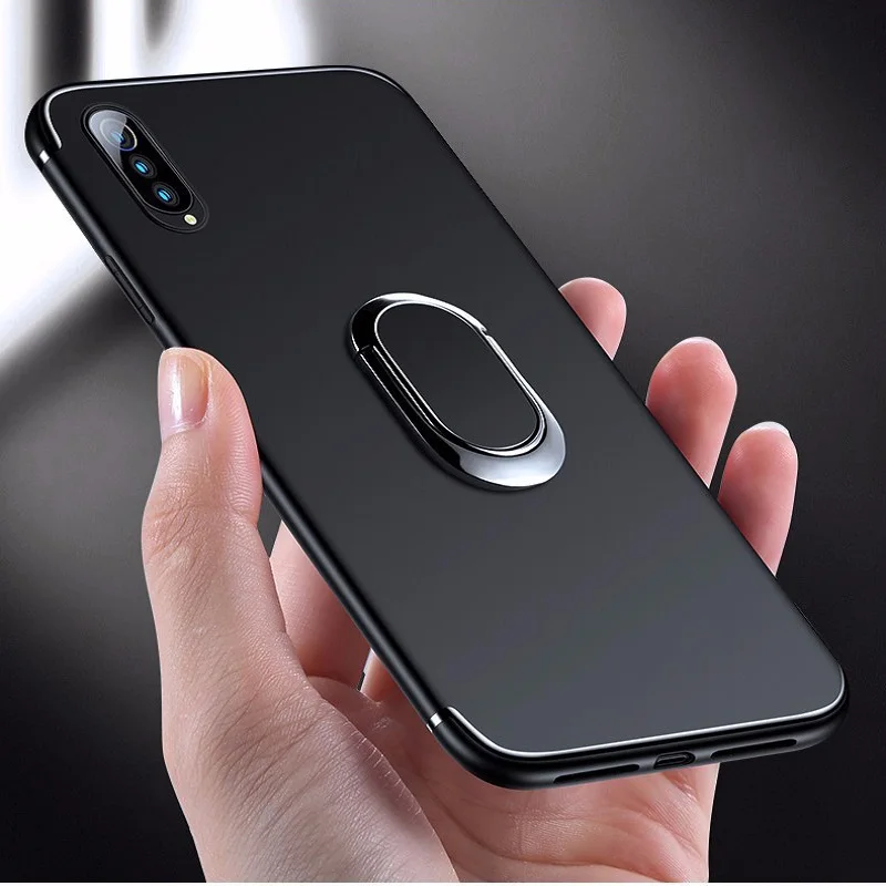 KAPEED For Xiaomi Mi 9 Luxury Magnetic Ring Soft Silicone TPU Anti-Knock Phone Case Funda MI9 SE Cover Coque | Мобильные телефоны и
