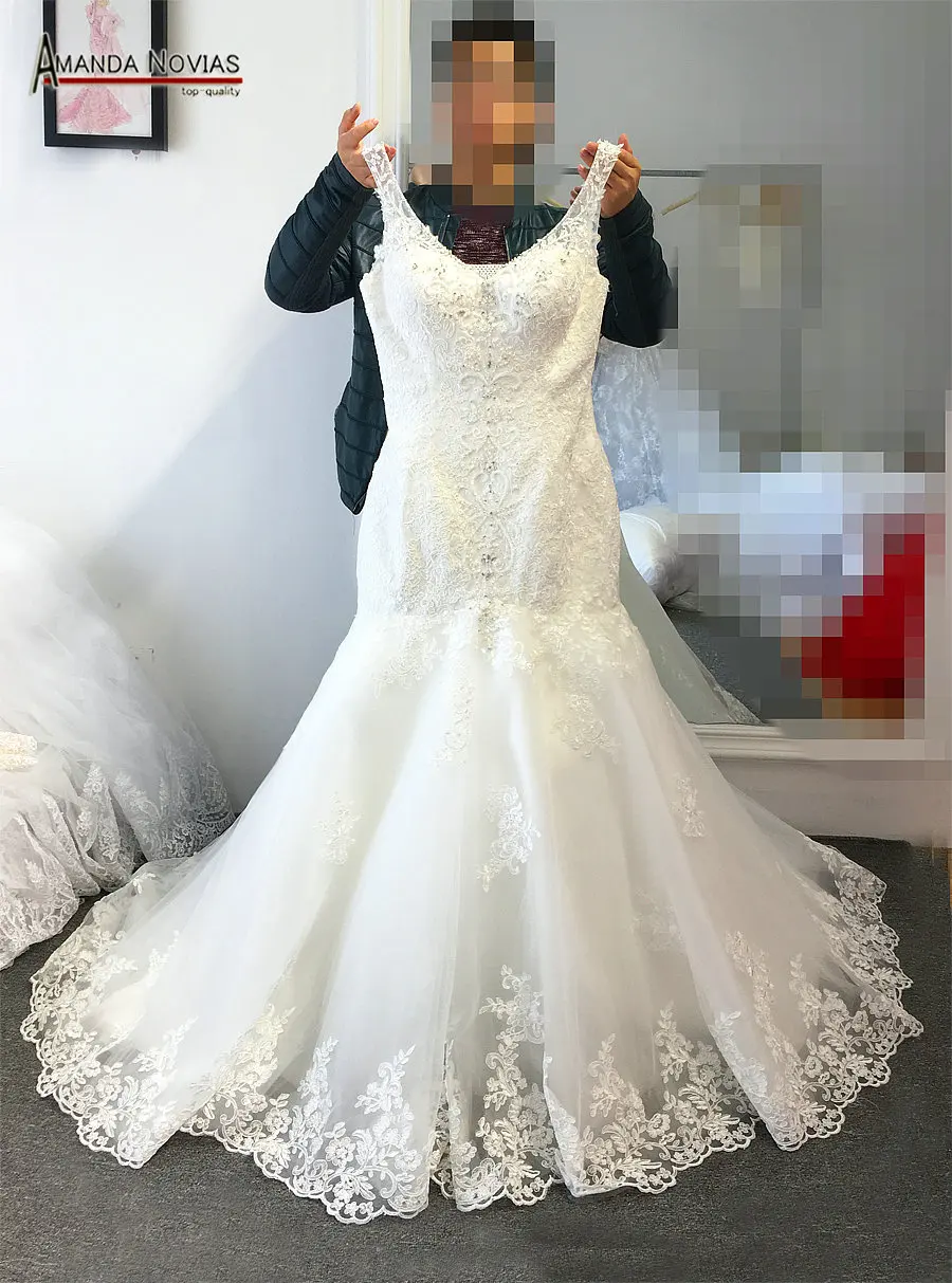 Свадебное платье с юбкой годе и лямками|wedding dress mermaid|wedding dresses mermaid styleamanda novias |