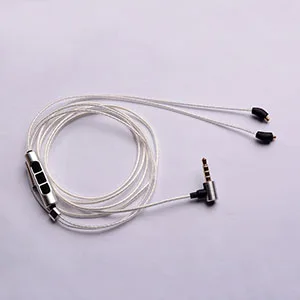 With mic OKCSC для Beyerdynamic XELENTO MMCX разъем Aftermarket кабель 3,5 с микрофоном OCC один кристалл серебро для телефона IOS и Andriod - Цвет: With mic