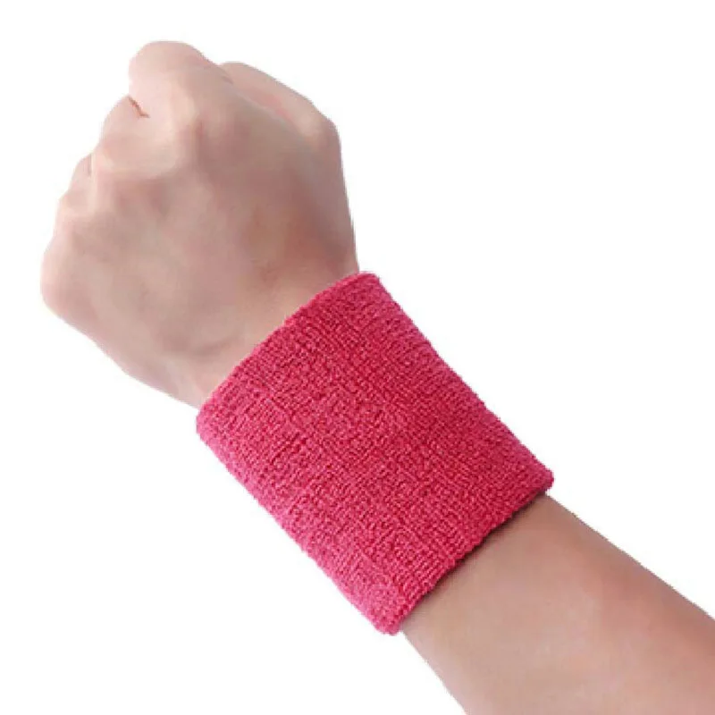 

10 Pcs Sports Wristband Sweat-absorbent Breathable Protector for Fitness Running YA88