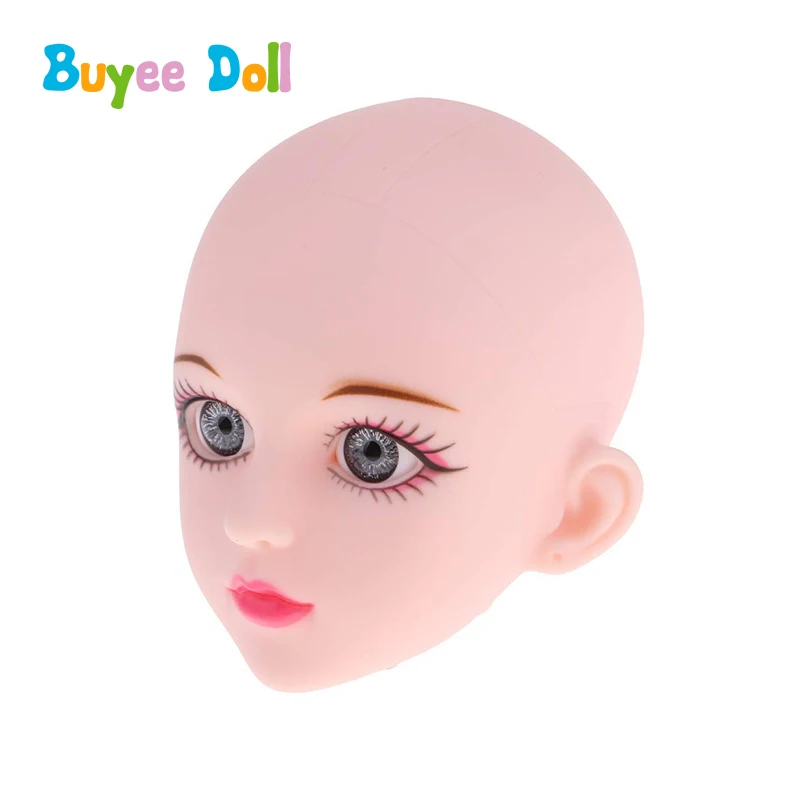 1 шт. 3D настоящие глаза пластиковая голова для макияжа 1/4 BJD DIY кукла аксессуары для тела без макияжа игрушка Косплей Кукла для девочек игрушки