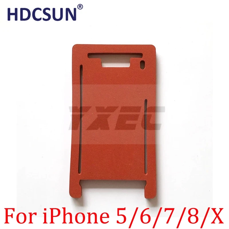 Форма для ламинирования HDCSUN силиконовый коврик iphone x 5 6 6s 7 8 plus X переднее стекло с