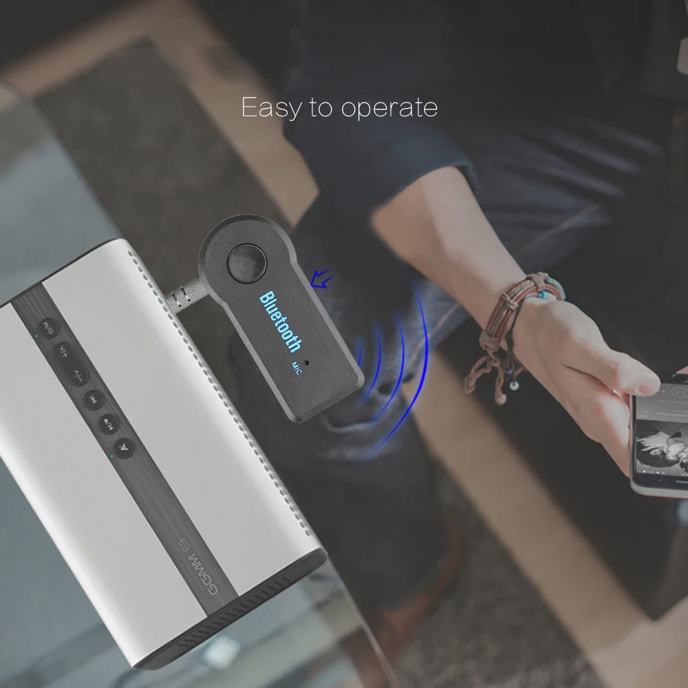 Автомобильный музыкальный аудио bluetooth ресивер Adapte Blutooth беспроводной для Aux 3 5 мм