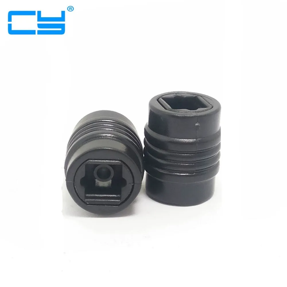

10 шт. adaptador de cabo de audio digital optico toslink femea para extensao feminino acoplador adapter