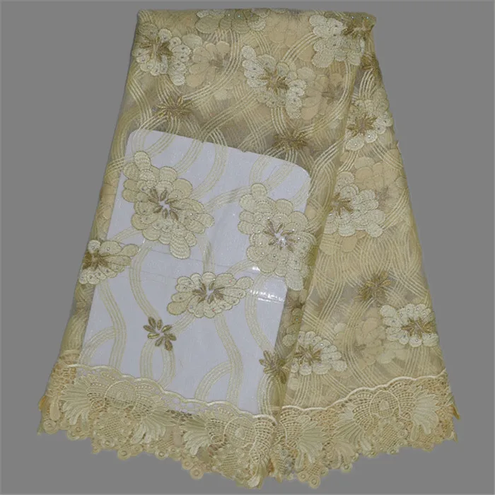 Удивительный стиль вышитые сетки кружевной ткани/французский чистая материал