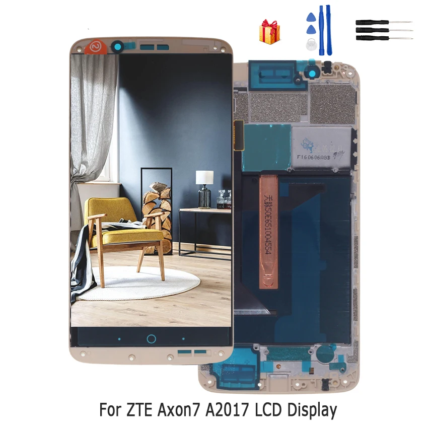 Оригинальный AMOLED для zte Axon 7 lcd A2017 A2017U A2017G дисплей с сенсорным экраном дигитайзер