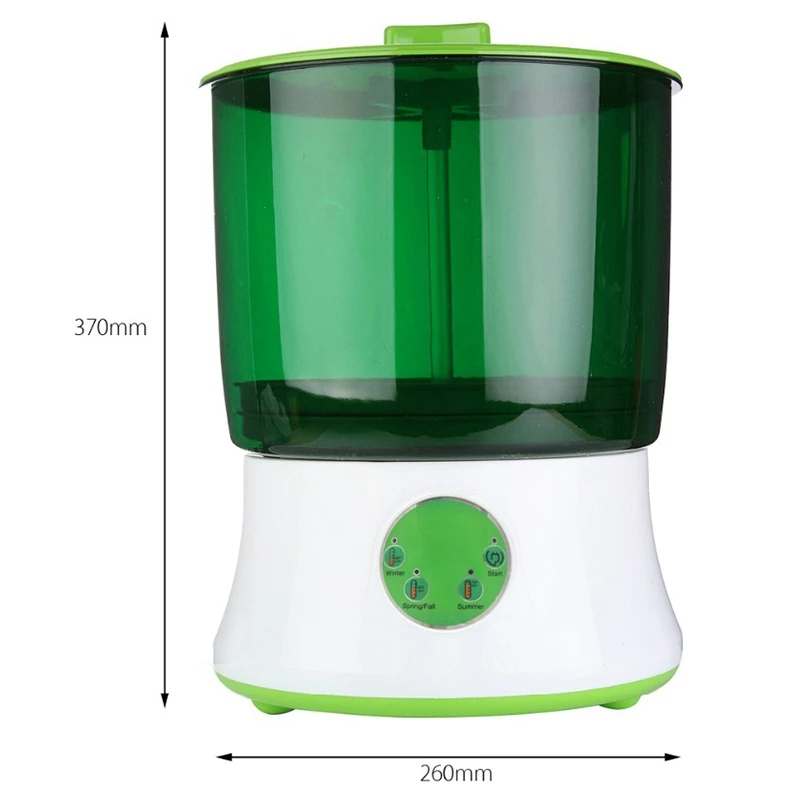 Digital Home Diy Bean Sprouts Maker 2 Layer Automatic Electric Germinator Seed Vegetable Seedling Growth Bucket Sprout Ma | Бытовая