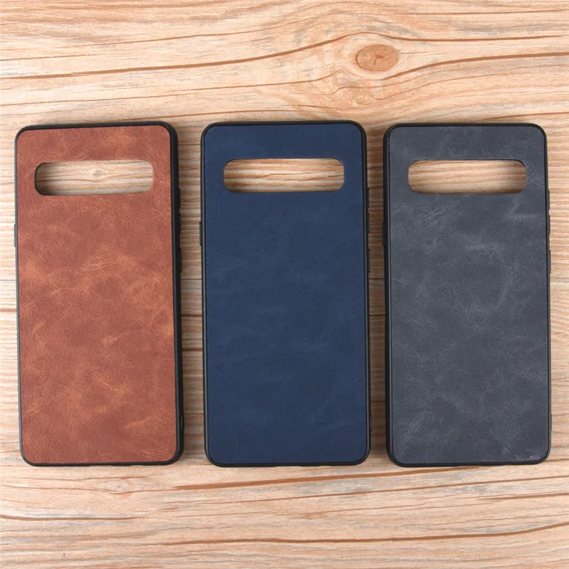 For Samsung Galaxy S10(5G) Case Skin Cover Hybrid Sheep PU Leather Hard Back Matte |