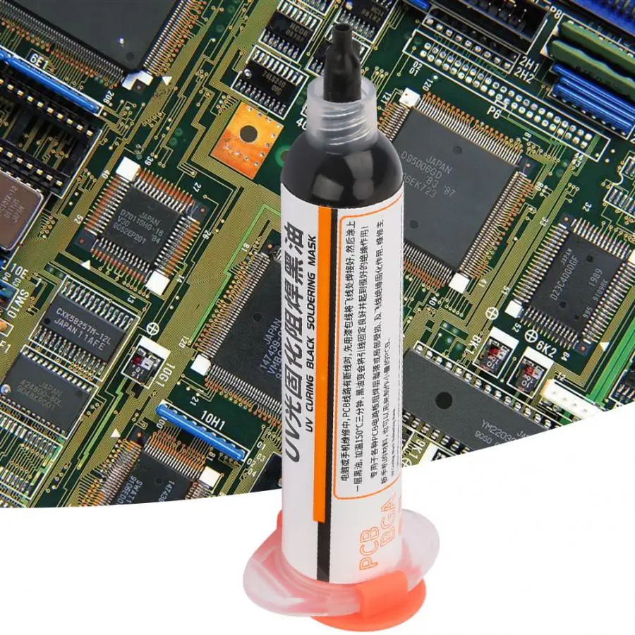 Флюс сварки 1 шт. УФ свет отверждения паяльная маска BGA PCB паяльный резист черный припой для ремонта PCB