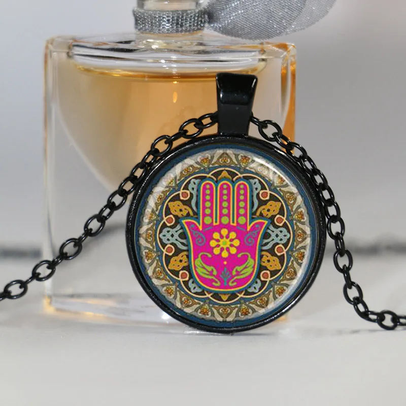 Подвеска с амулетом Хамса защитное ожерелье для рук художественное украшение на