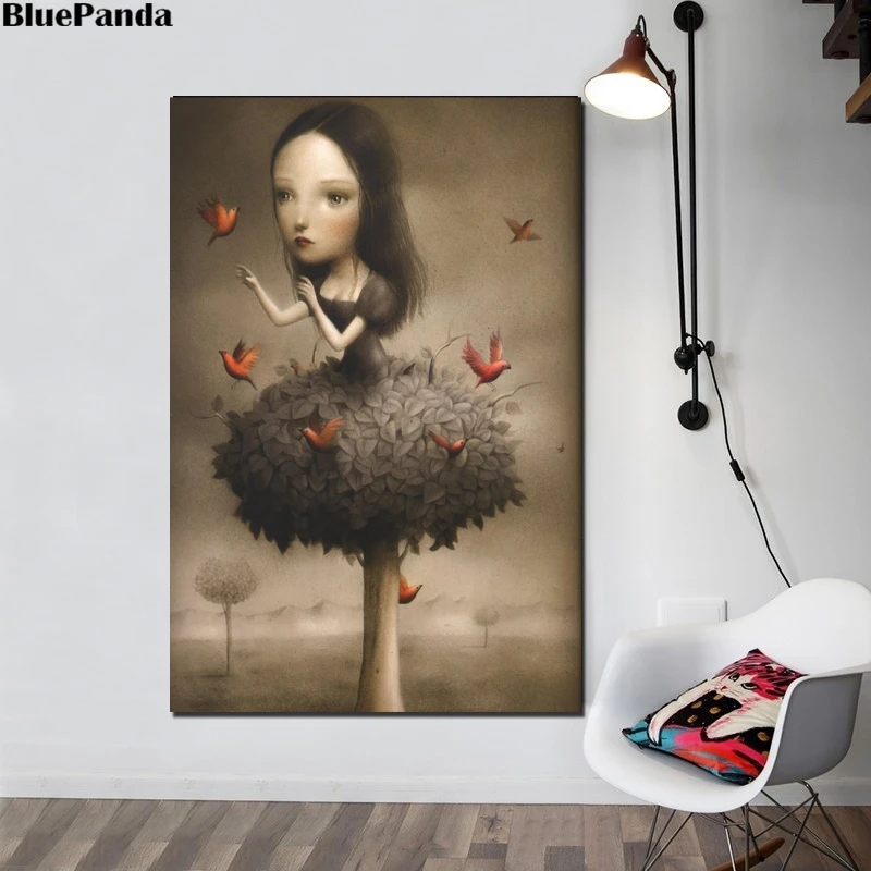 Lowbrow художественная жанровая живопись Mark Ryden Nicoletta Ceccoli постер на холсте