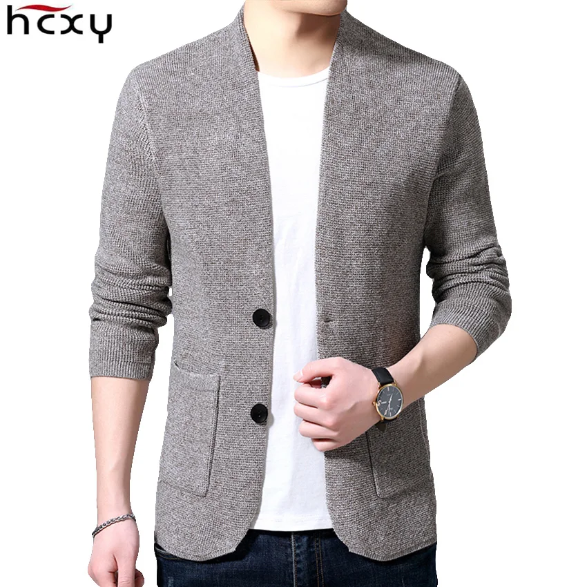 Мужской кардиган HCXY 2019 свитер Блейзер версия мужские свитера куртки модные