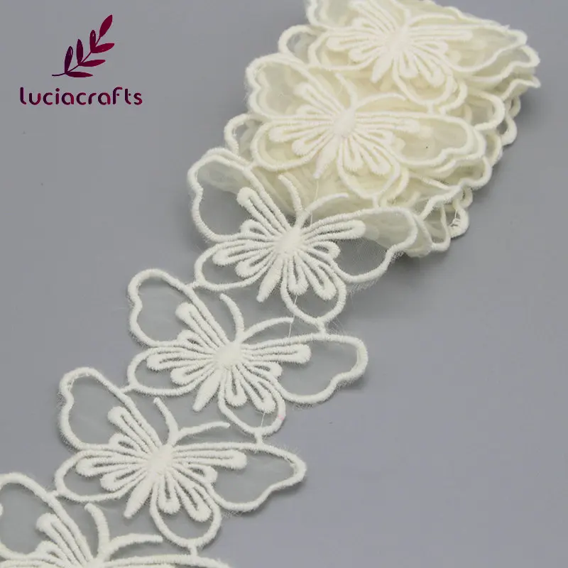 Lucia crafts 7,3 см Разноцветные формы Вязание Вышивка Хлопок Кружево DIY отделка Швейные аксессуары материалы N0513