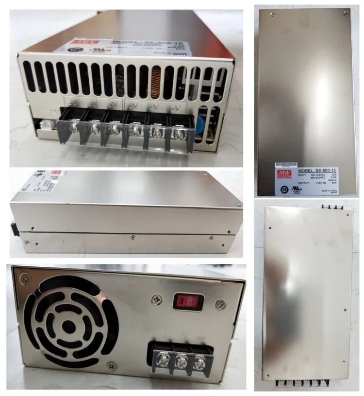 Лазерная система удаления волос MeanWell SE-600-15 600 Вт Мощный источник питания