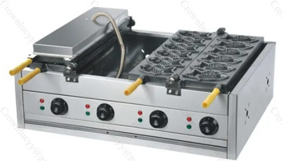 Электрическая вафельница для торта с рыбой гриль 12 штук|grill color|grill outdoorcake cream |