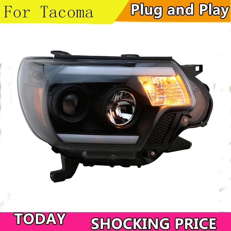 Doxa автомобильный Стильный чехол для фары Toyota Tacoma 2012 2015 светодиодный фонарь H7 D2H Hid