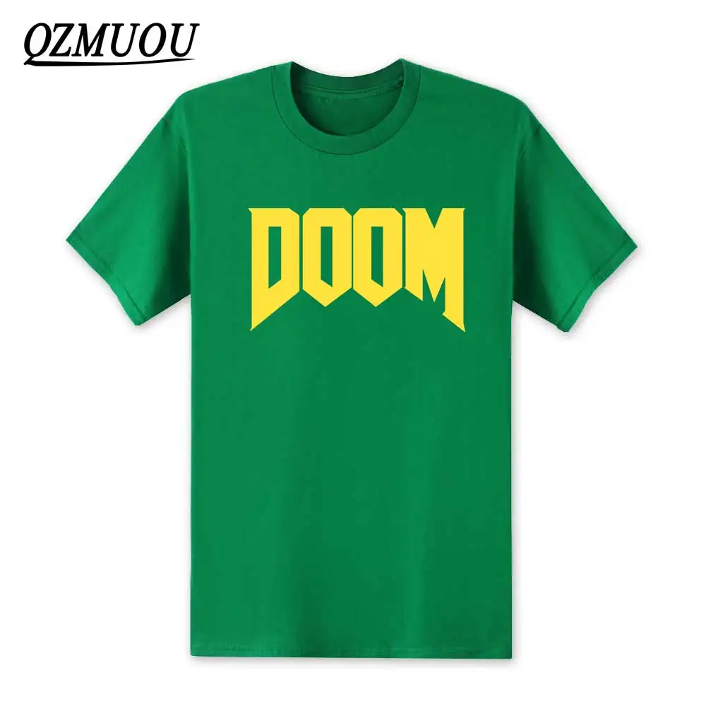 Новая модная футболка Doom All Time Great Video Game Unoffical in Mens футболка с круглым вырезом хлопковая футболка высокого качества размер XS-XXL - Цвет: Green4
