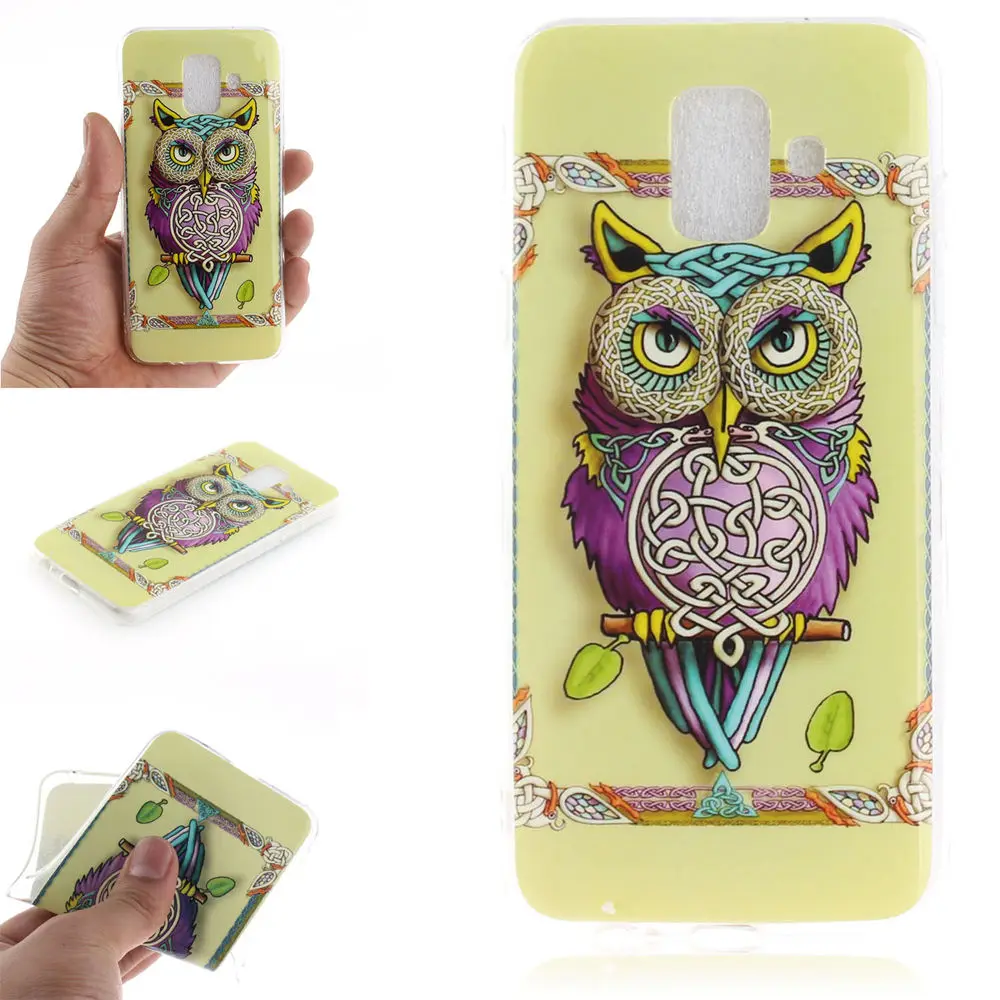 9 styles Fashion Design Case For Samsung A6 2018 high quality Soft Silicone TPU Phone Cover capas caso | Мобильные телефоны и