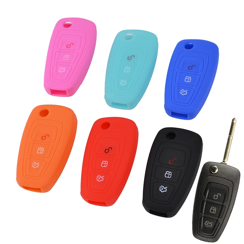 3 кнопки подходят для Ford Focus Mk3 St Fiesta Ranger Mondeo Ecosport Escape Kuga флип ключ дистанционный