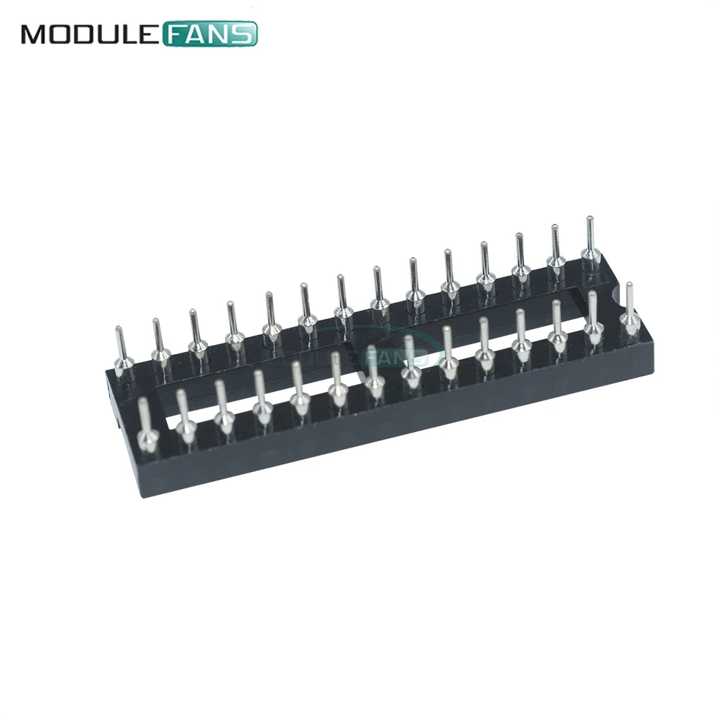 5 шт. 28Pin DIP SIP круглые IC розетки адаптер припоя узкий 28 P pin Diy Электронный 2 54 мм