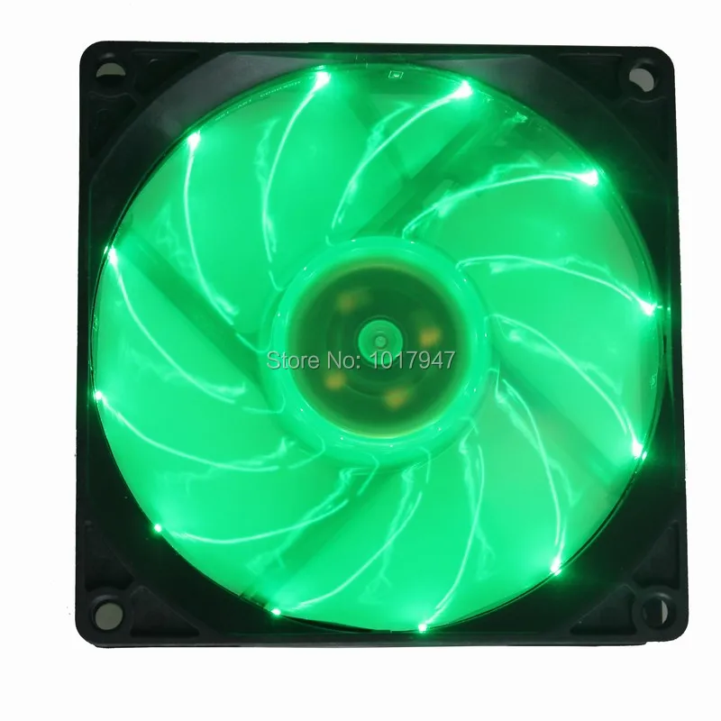 1 шт. Gdstime 3Pin 12В 90 мм вентилятор LED Зеленый для компьютера ПК корпус охлаждения