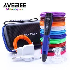 Ручка для 3d-печати, синяя, с пла-пластиковым наполнителем, 3D-принтер, ручки для рисования, сделай сам, идеальный подарок, набор 3d-ручек для детей и взрослых