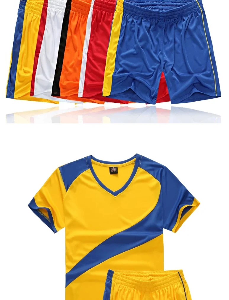 mens sport suits summer men's outfits two piece set men soccer jersey set t-shirt shorts training track suits joggers set male