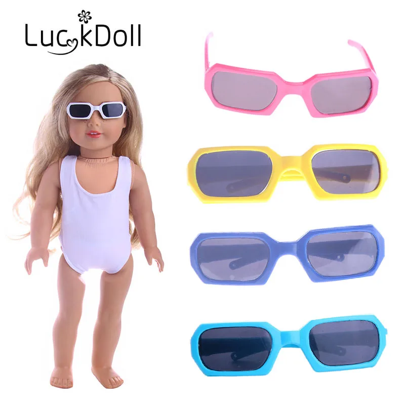 Солнцезащитные зеркальные очки Luckdoll 6 цветов для 18 дюймовых американских кукол