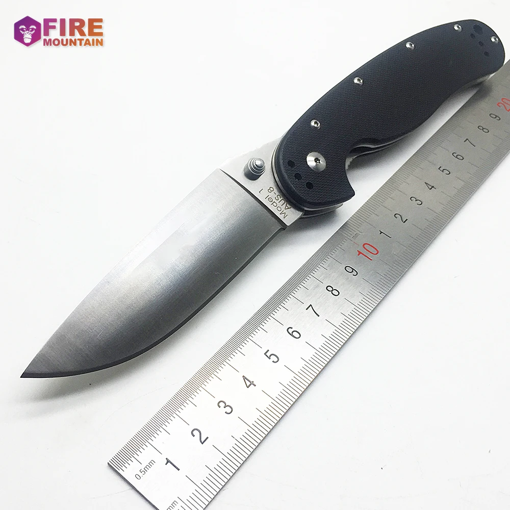 Складной охотничий нож ZZSQ RAT-1 для выживания с песочным светильник поверхность