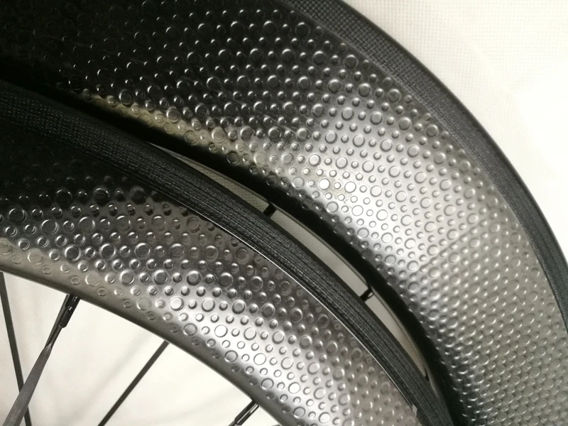 58mm+80mm 700C Road clincer dimple carbon wheels clincher bike wheel bicicleta wheelset | Bicycle Wheel