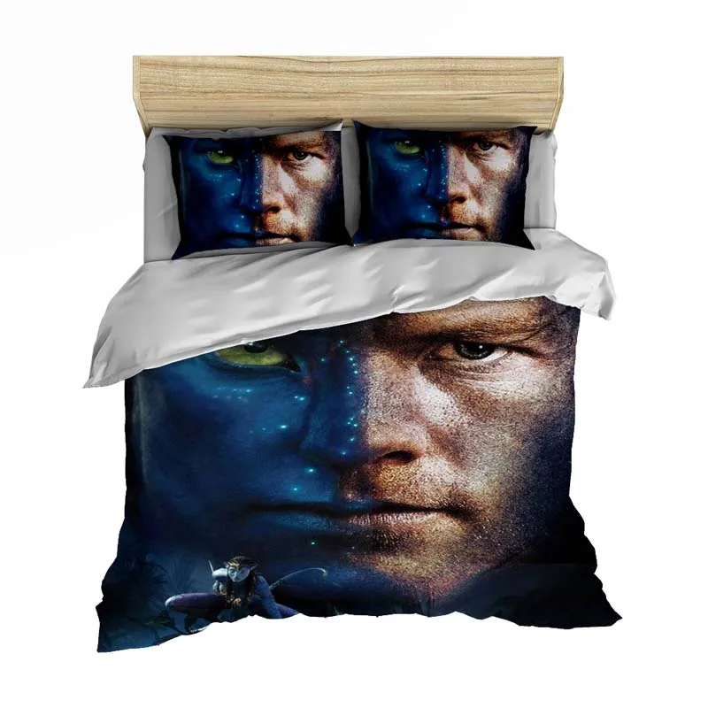 Avatar 3D bedding set Duvet Covers Pillowcases Transformers Optimus Prime Bumblebee comforter bedding sets bedclothes bed linen - Цвет: 9