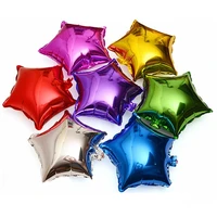 10pcslot 10 inch five pointed star foil balloon baby shower wedding childrens birthday party decorations kids balloons globos
