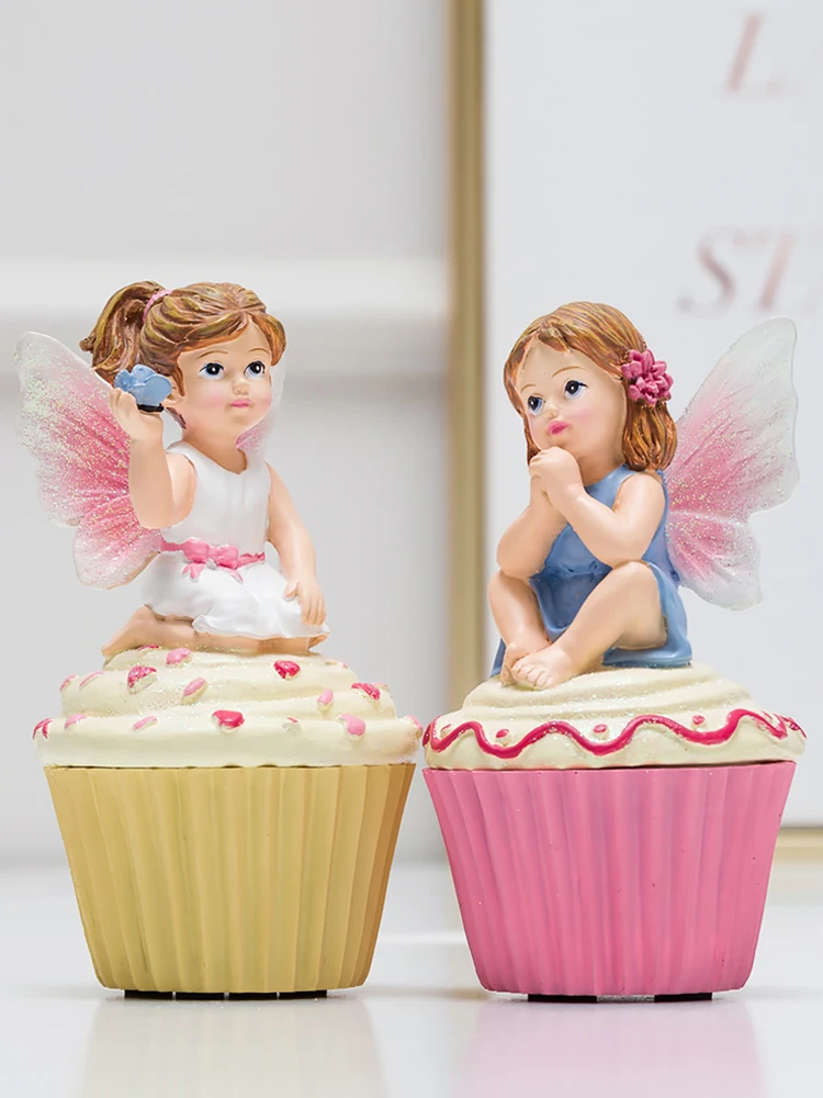 

Cute Cartoon Creative Decoration Girls'bedroom Living Room Decoration European-style Home Gift Receiving Box Desktop Decoration