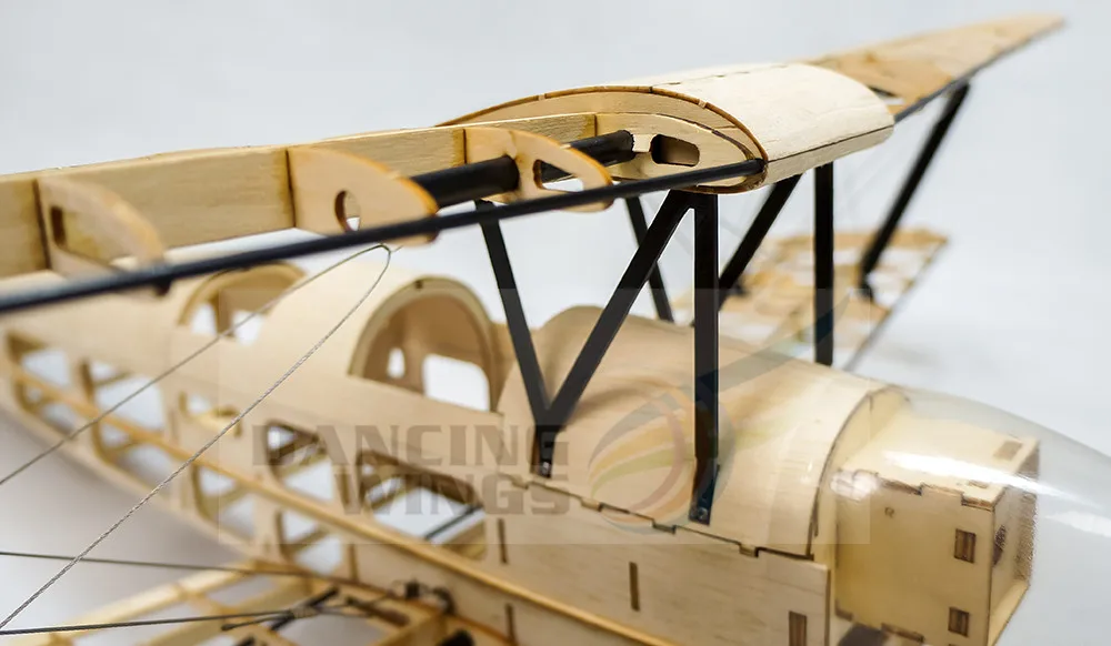 Обновленная мини-модель летательного аппарата Tiger Moth Balsa с электрическим питанием, радиоуправляемый самолет 980 мм, лазерная резка крыльев, модель самолета, комплекты