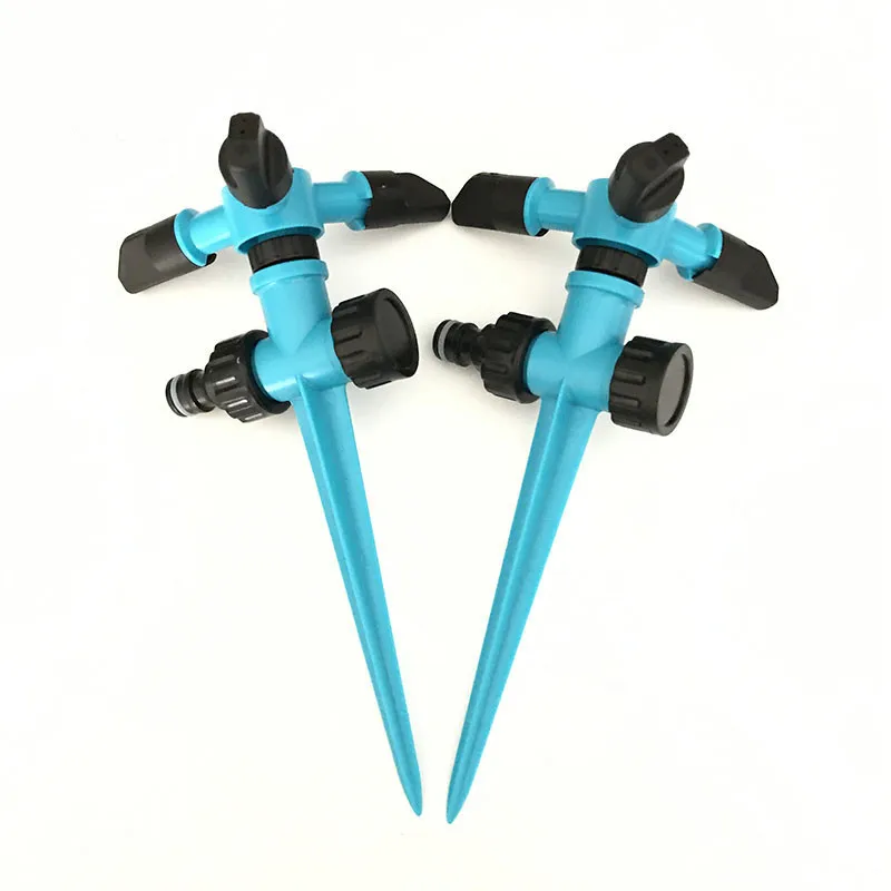

5pcs -pack Garden Supplies Three-arm Rotating Spray Nozzle 360 Degree Rotary Adjustable Sprinkler Spray Lawn Nozzle