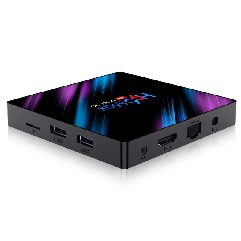 

H96 Max RK3318 Android 9.0 TV Box 2GB 16GB Dual Band Wifi Bluetooth Google Player 4K VP9 3D video TVbox