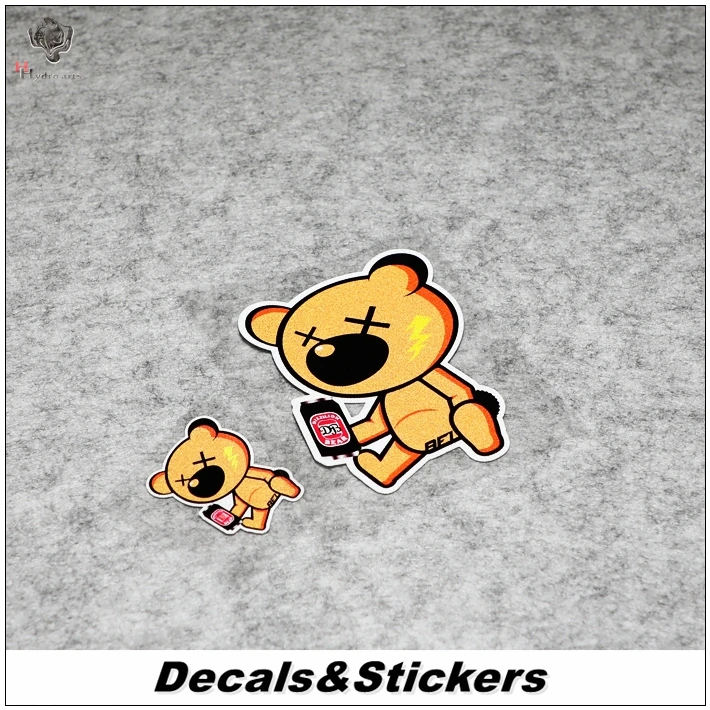 NO.S014 Bear Japan Hella Flush 3M Светоотражающая Защитная Наклейка s Car На Шлем водостойкие