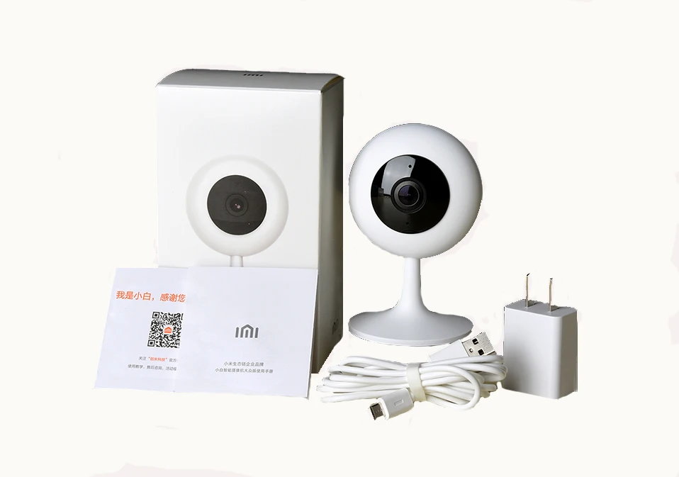 Camera US plug Xiaomi mi Jia Смарт камера популярная версия 360 угол 720P HD Ночное видение Беспроводной WiFi IP Webcam умный дом - Цветной: Camera US plug